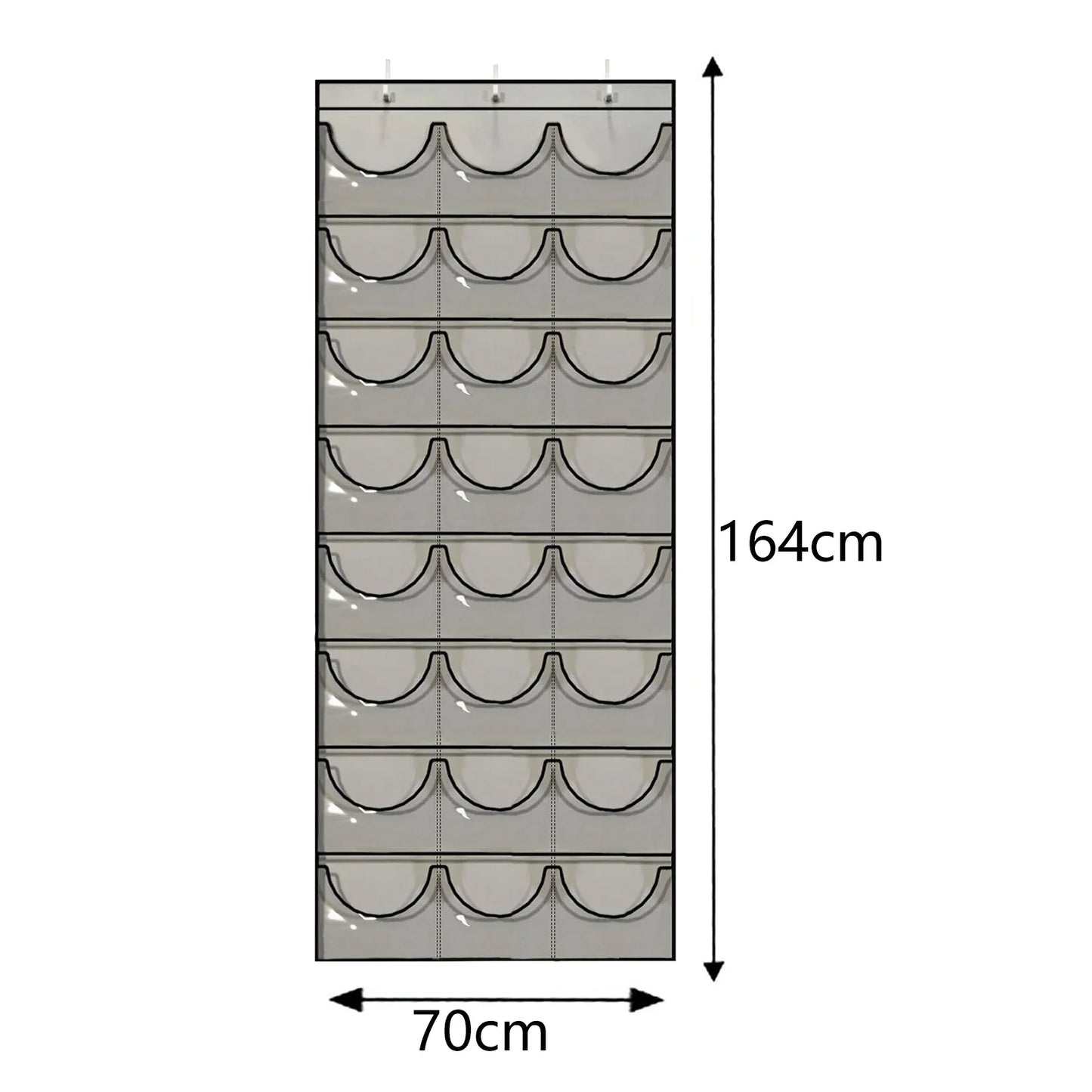 Hut-Organizer mit 24 Taschen – Türhängeregal für Caps