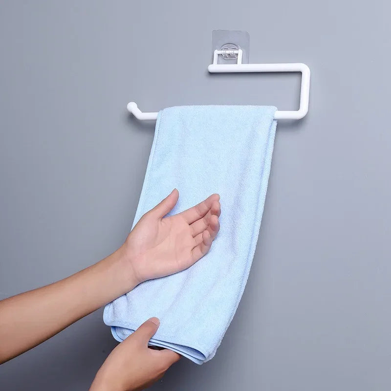 Praktischer Küchen- und Badezimmer Organizer mit Papierrollen- und Handtuchhalter