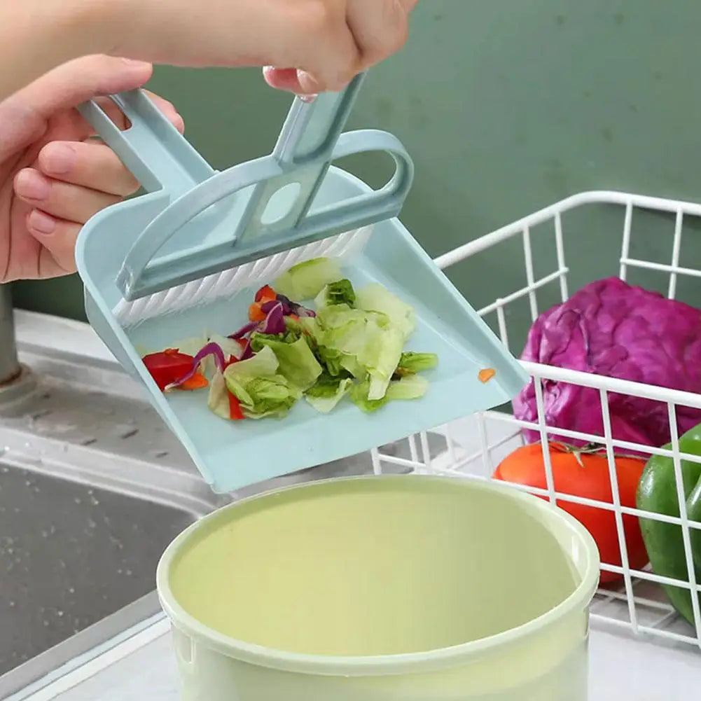 Tisch-Kehrset – Mini-Besen und Schaufel für saubere Oberflächen