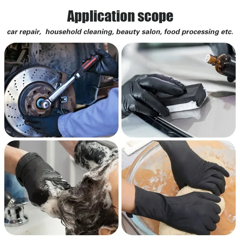 Einweghandschuhe Schwarz - 20 Stück
