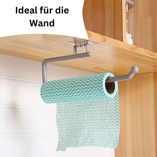Praktischer Küchen- und Badezimmer Organizer mit Papierrollen- und Handtuchhalter