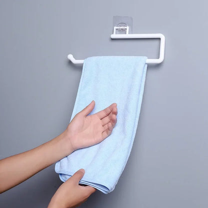 Praktischer Küchen- und Badezimmer Organizer mit Papierrollen- und Handtuchhalter