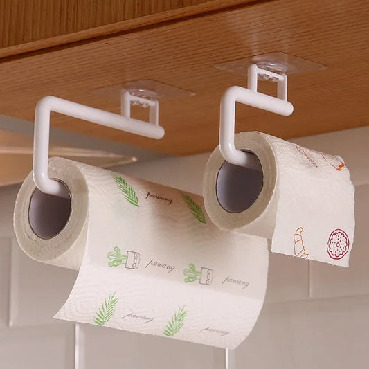Praktischer Küchen- und Badezimmer Organizer mit Papierrollen- und Handtuchhalter