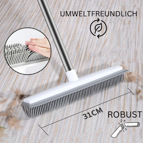 Gummi Besen für Teppich und für Entfernung von Tierhaaren